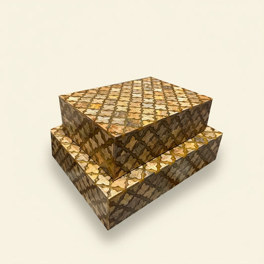 Diamond Wood Inlay Box