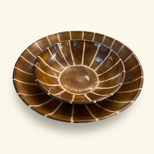 Brown Batik Bowls