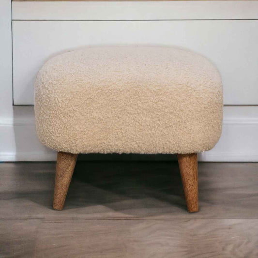 BOUCLE FOOTSTOOL