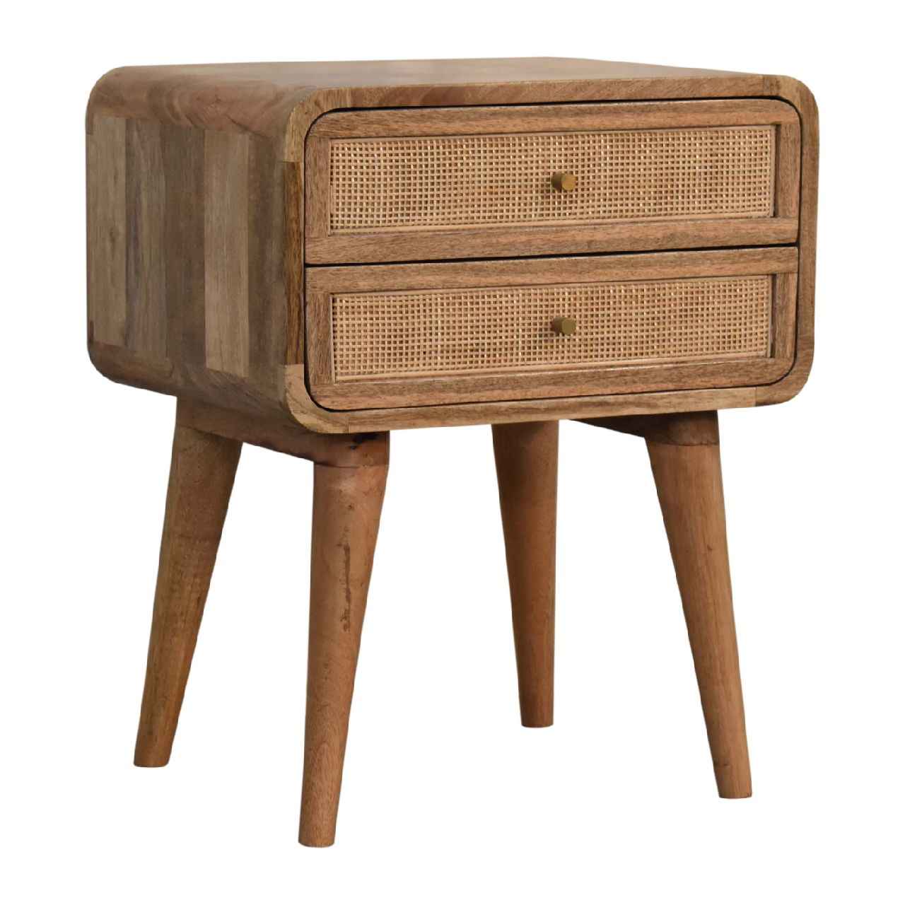 CLOSE-KNIT (BED)SIDE TABLE | NATURAL | 2 DRAWERS