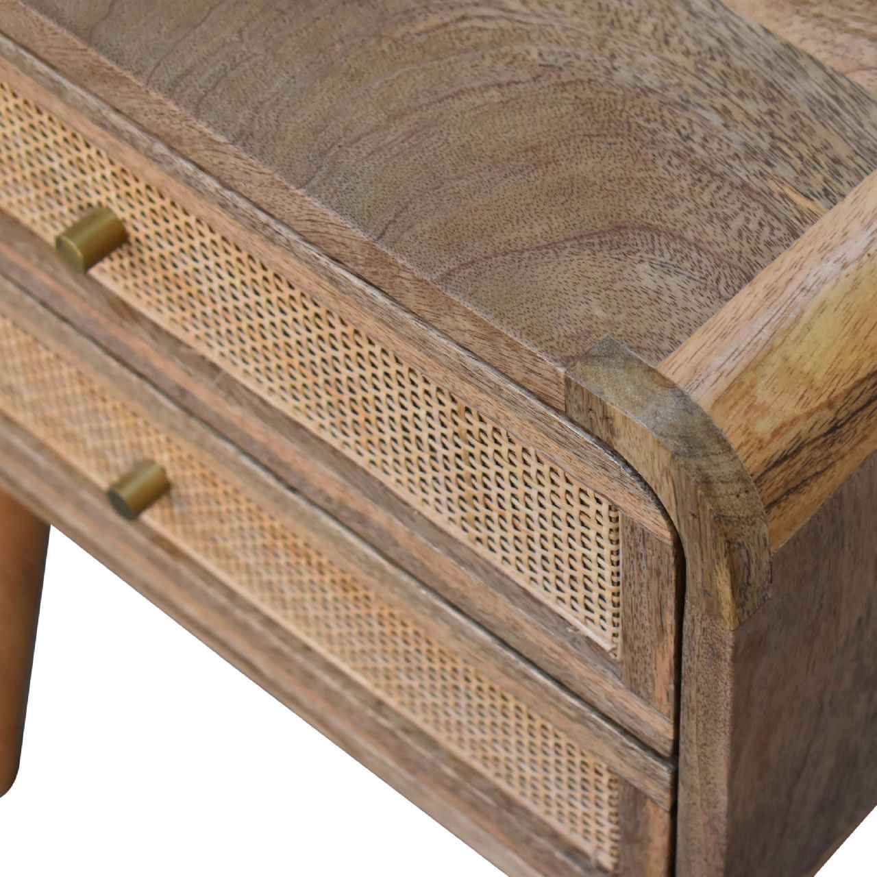 CLOSE-KNIT (BED)SIDE TABLE | NATURAL | 2 DRAWERS