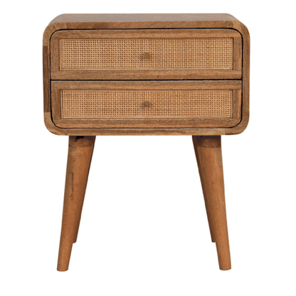 CLOSE-KNIT (BED)SIDE TABLE | NATURAL | 2 DRAWERS