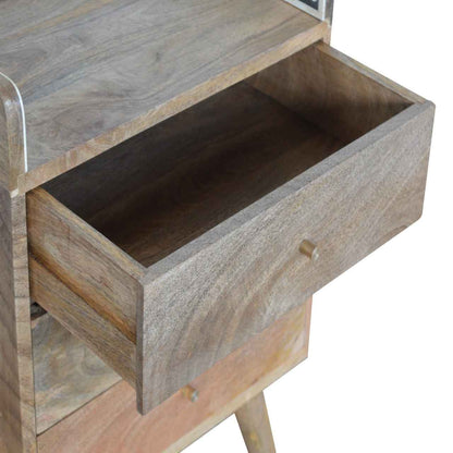 BONE INLAY GALLERY (BED)SIDE TABLE | 3 DRAWERS