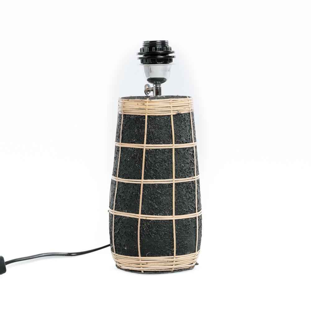 SKIATHOS TABLE LAMP | BLACK + NATURAL