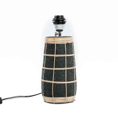 SKIATHOS TABLE LAMP | BLACK + NATURAL