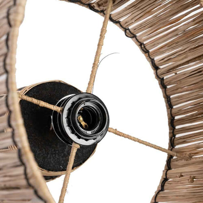 SKIATHOS TABLE LAMP | BLACK + NATURAL