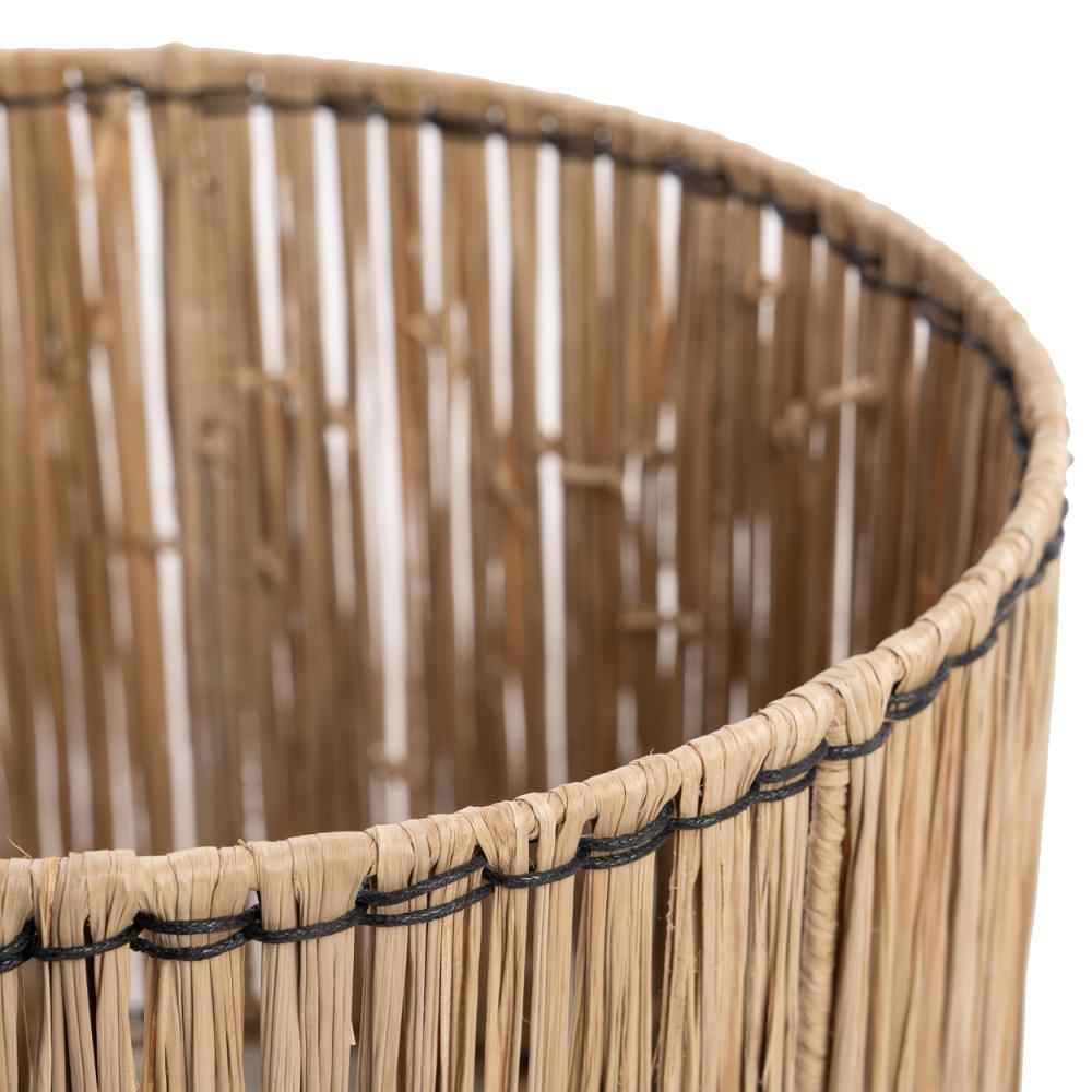 SKIATHOS TABLE LAMP | BLACK + NATURAL