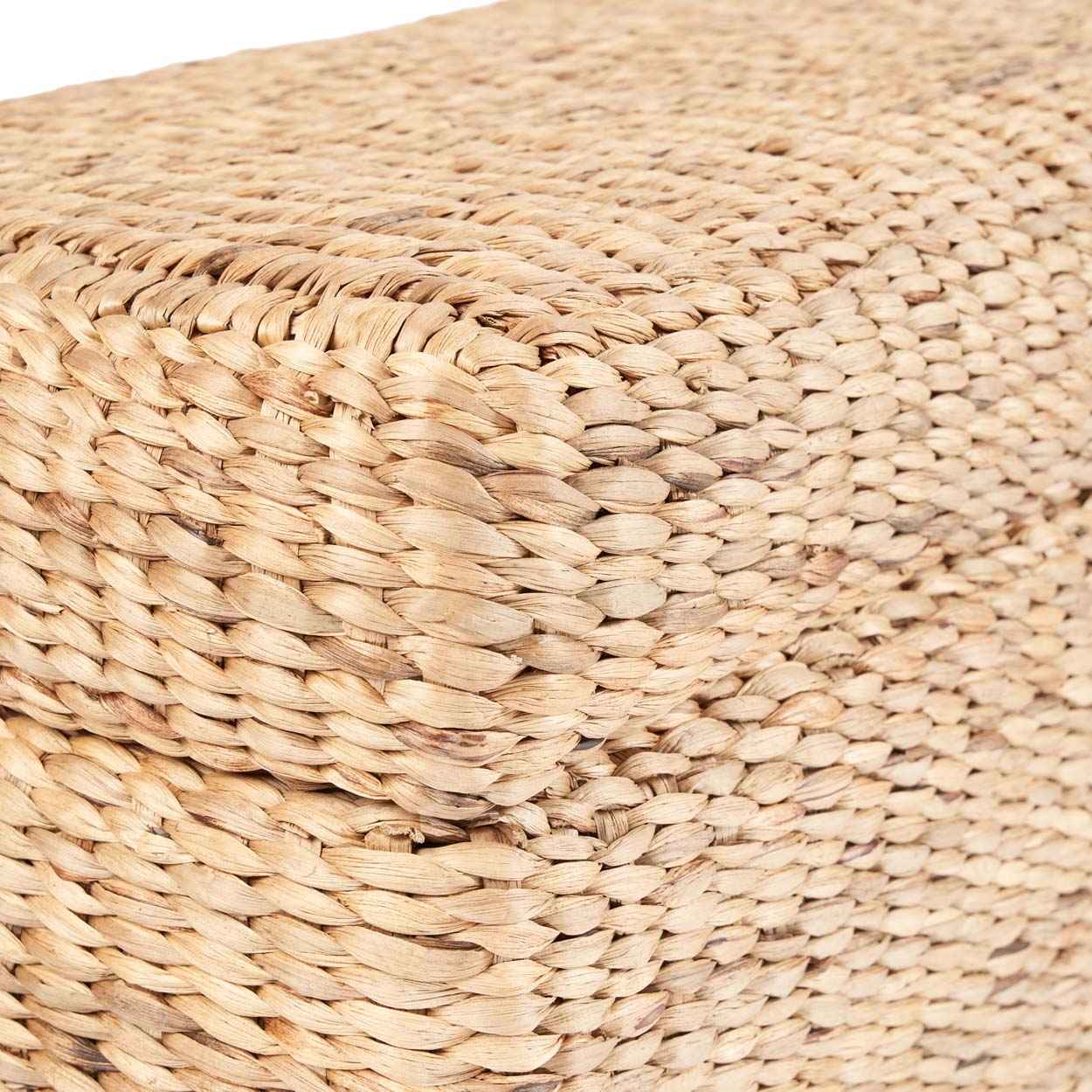 RATTAN STORAGE OTTOMAN | NATURAL