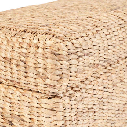 RATTAN STORAGE OTTOMAN | NATURAL