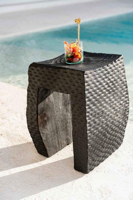 CRISTOF SIDE TABLE - STOOL | BLACK | IN-OUTDOORS