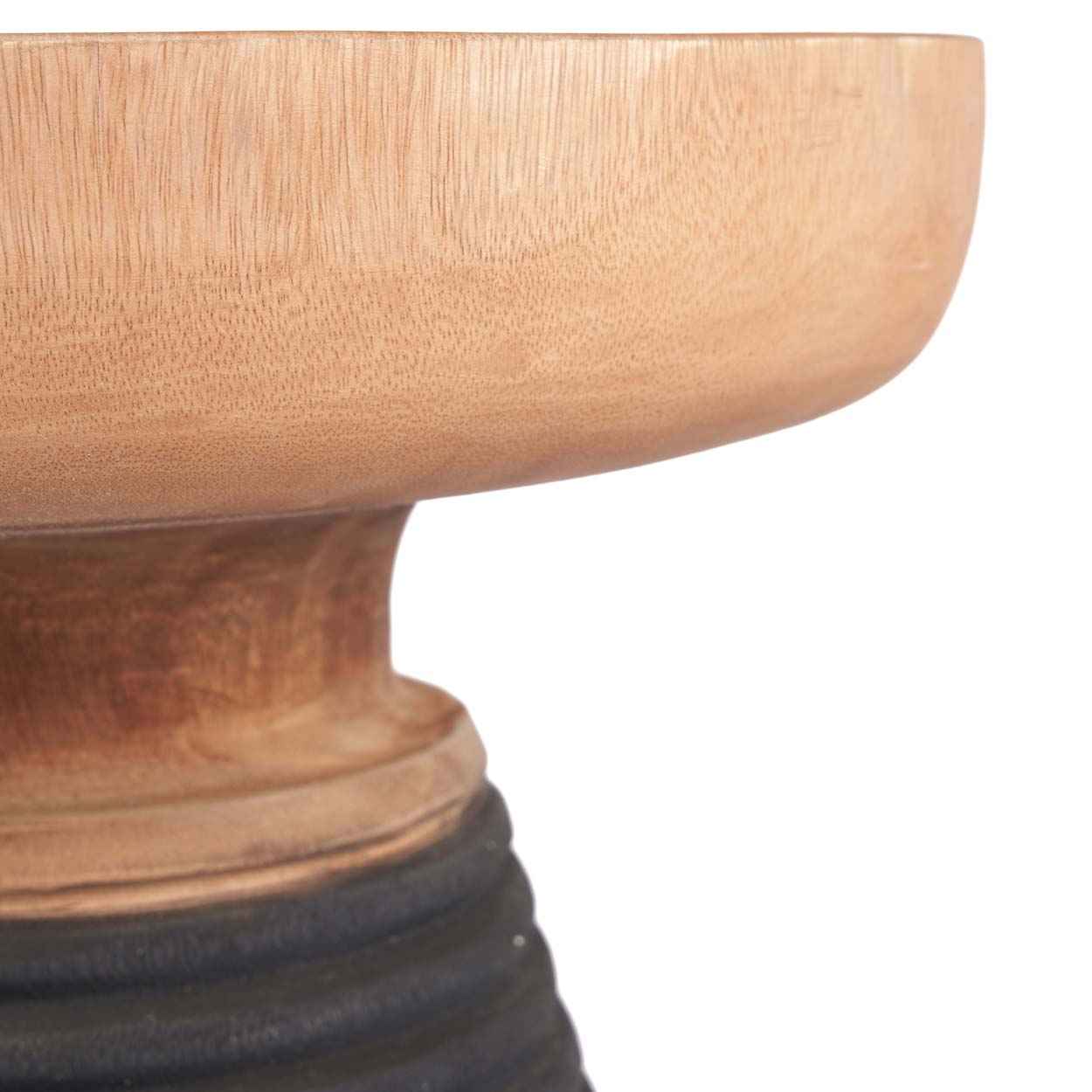 YOUANDME STOOL +SIDE TABLE | NATURAL +BLACK