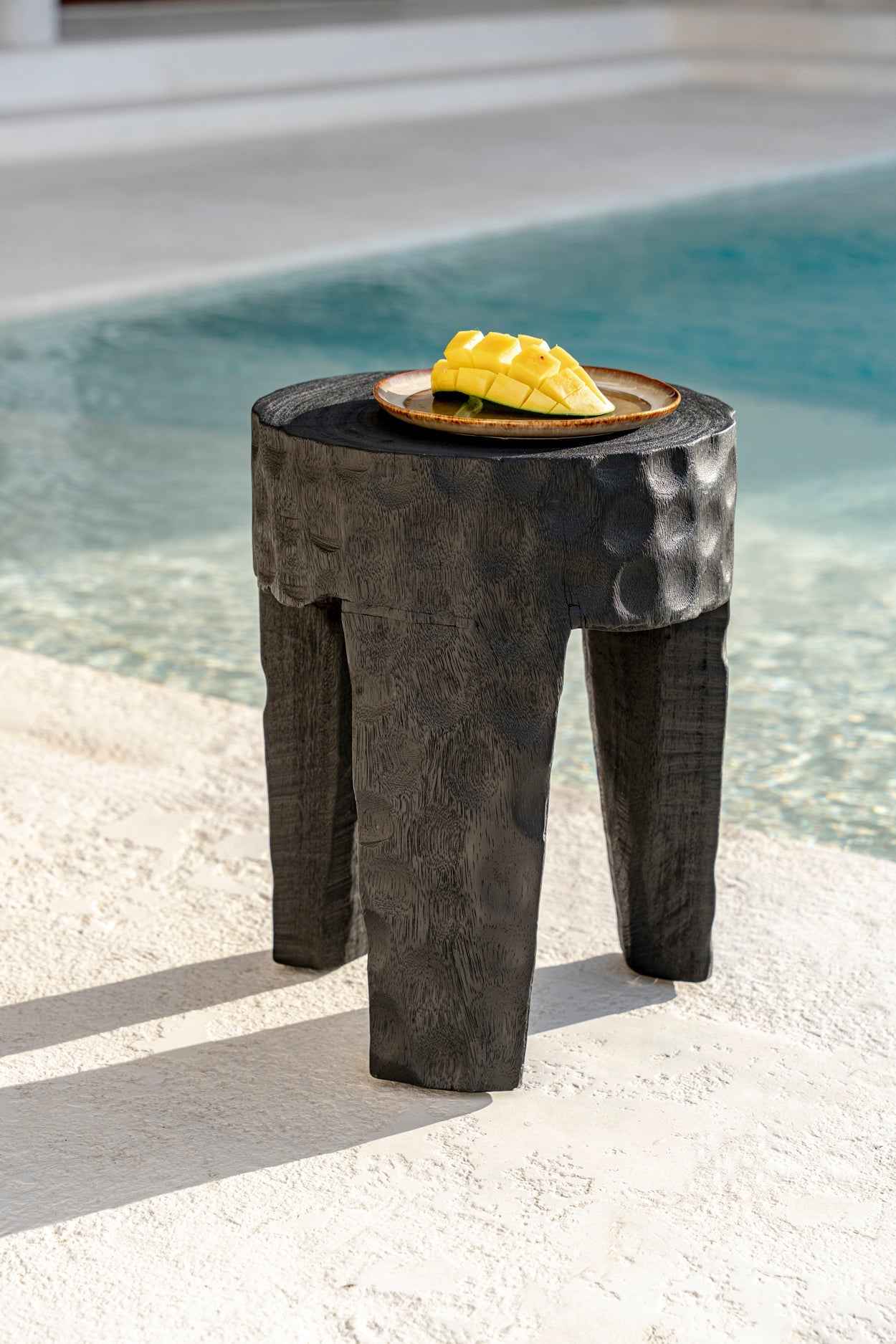 PARAMO SIDE TABLE - STOOL | BLACK | IN-OUTDOORS