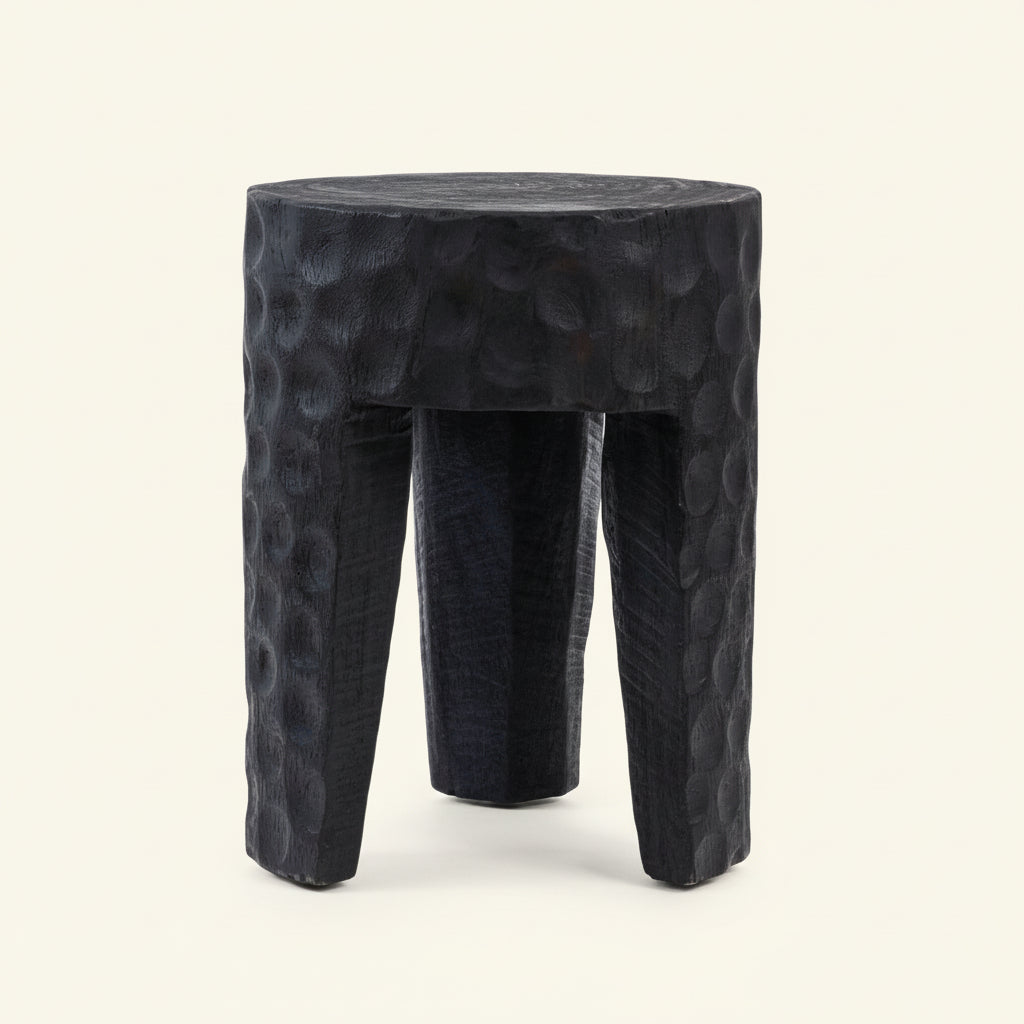 PARAMO SIDE TABLE - STOOL | BLACK | IN-OUTDOORS