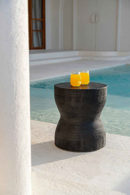 KOTORA SIDE TABLE - STOOL | BLACK | IN-OUTDOORS