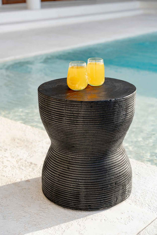 KOTORA SIDE TABLE - STOOL | BLACK | IN-OUTDOORS