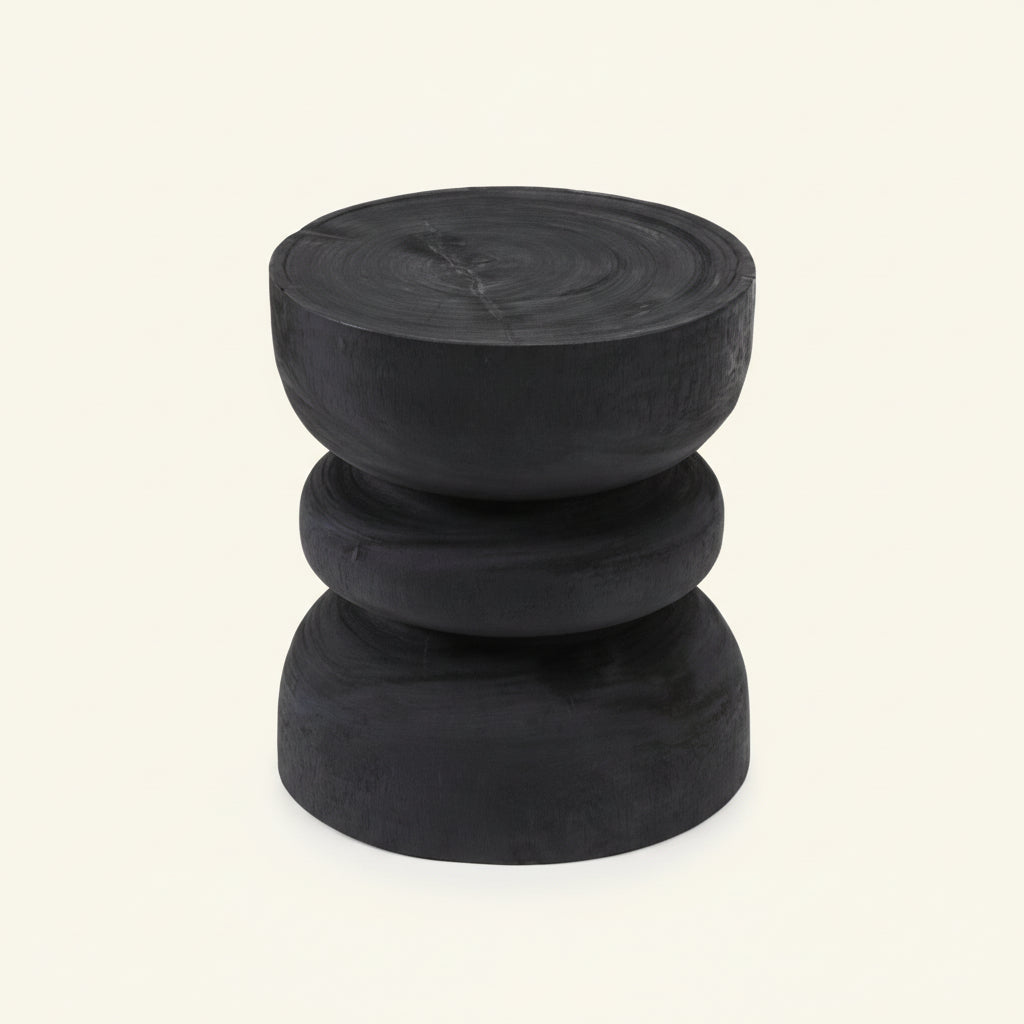 CINCIN SIDE TABLE - STOOL | BLACK | IN-OUTDOORS