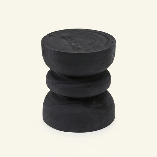 CINCIN SIDE TABLE - STOOL | BLACK | IN-OUTDOORS