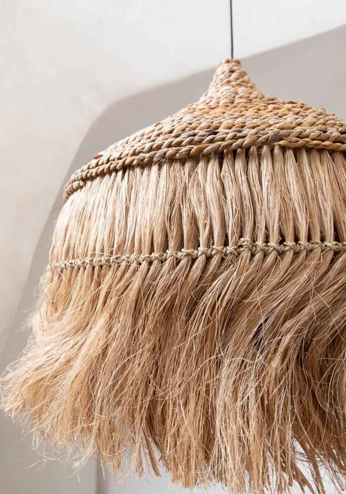 ABACA HOOLA PENDANT | LARGE | NATURAL