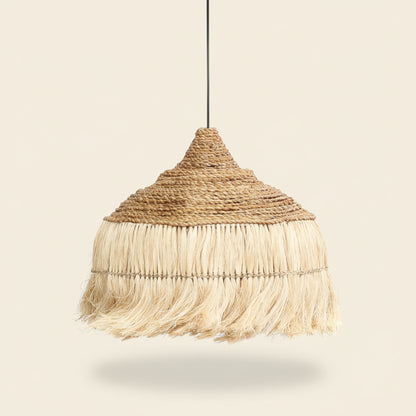 ABACA HOOLA PENDANT | LARGE | NATURAL