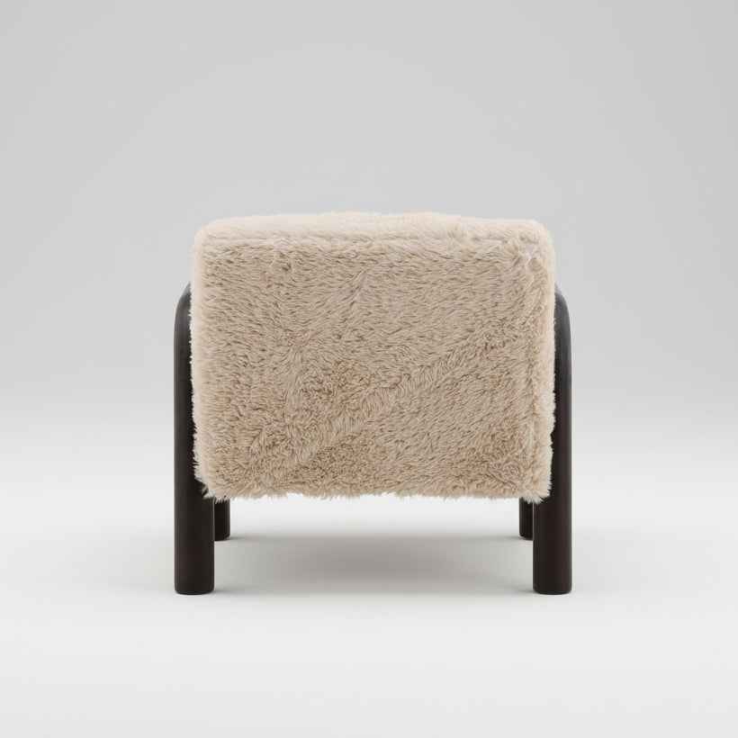 JOHNSON FAUX SHEARLING ARM CHAIR