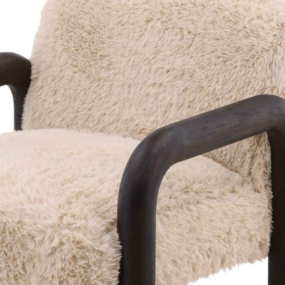 JOHNSON FAUX SHEARLING ARM CHAIR