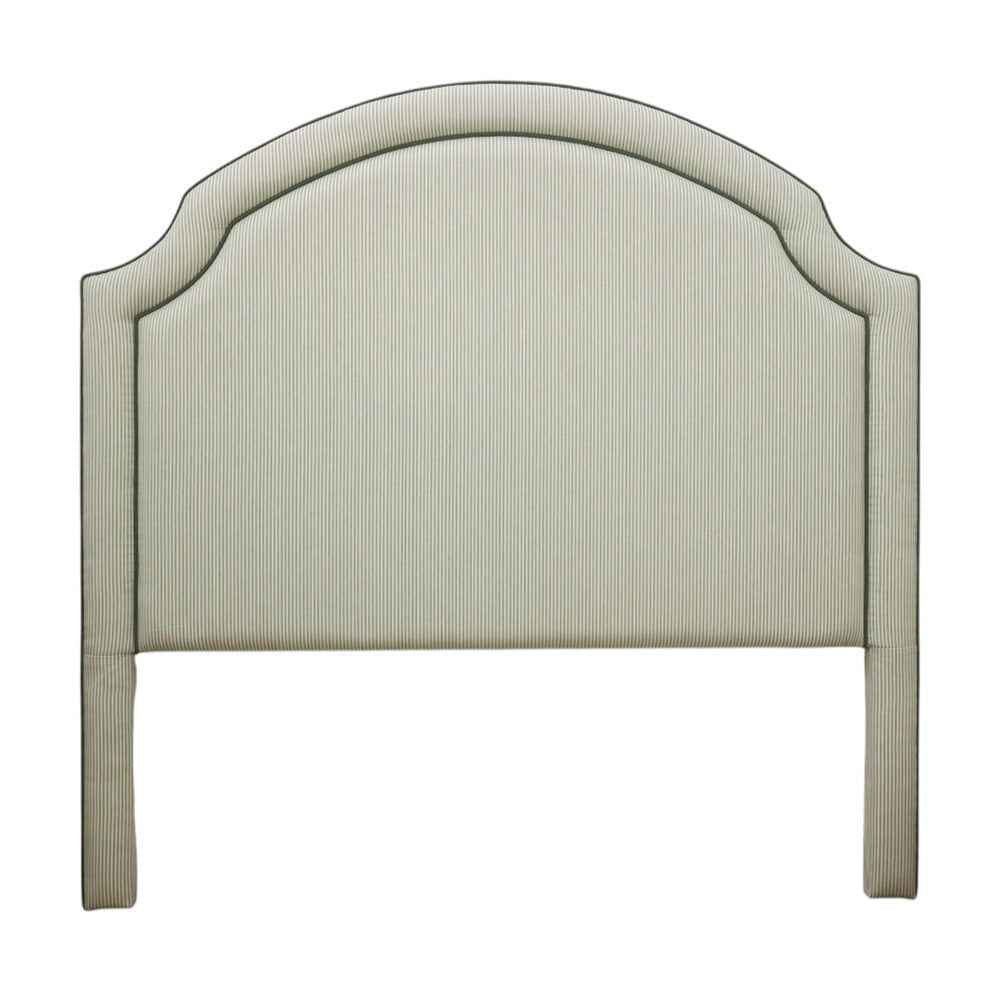 Jacquie Bedhead Sage Stripe With Green Piping