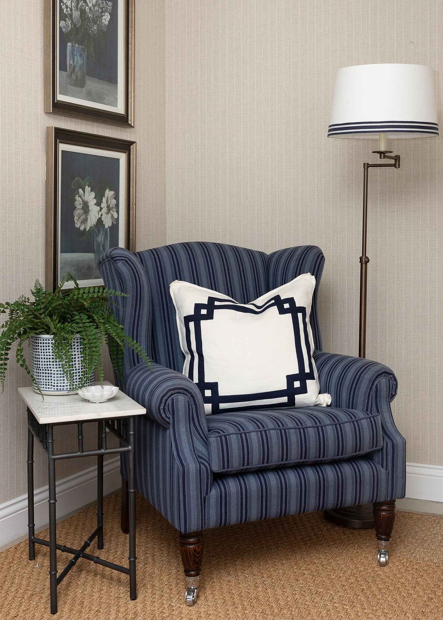 Jameson Iron Marble Side Table