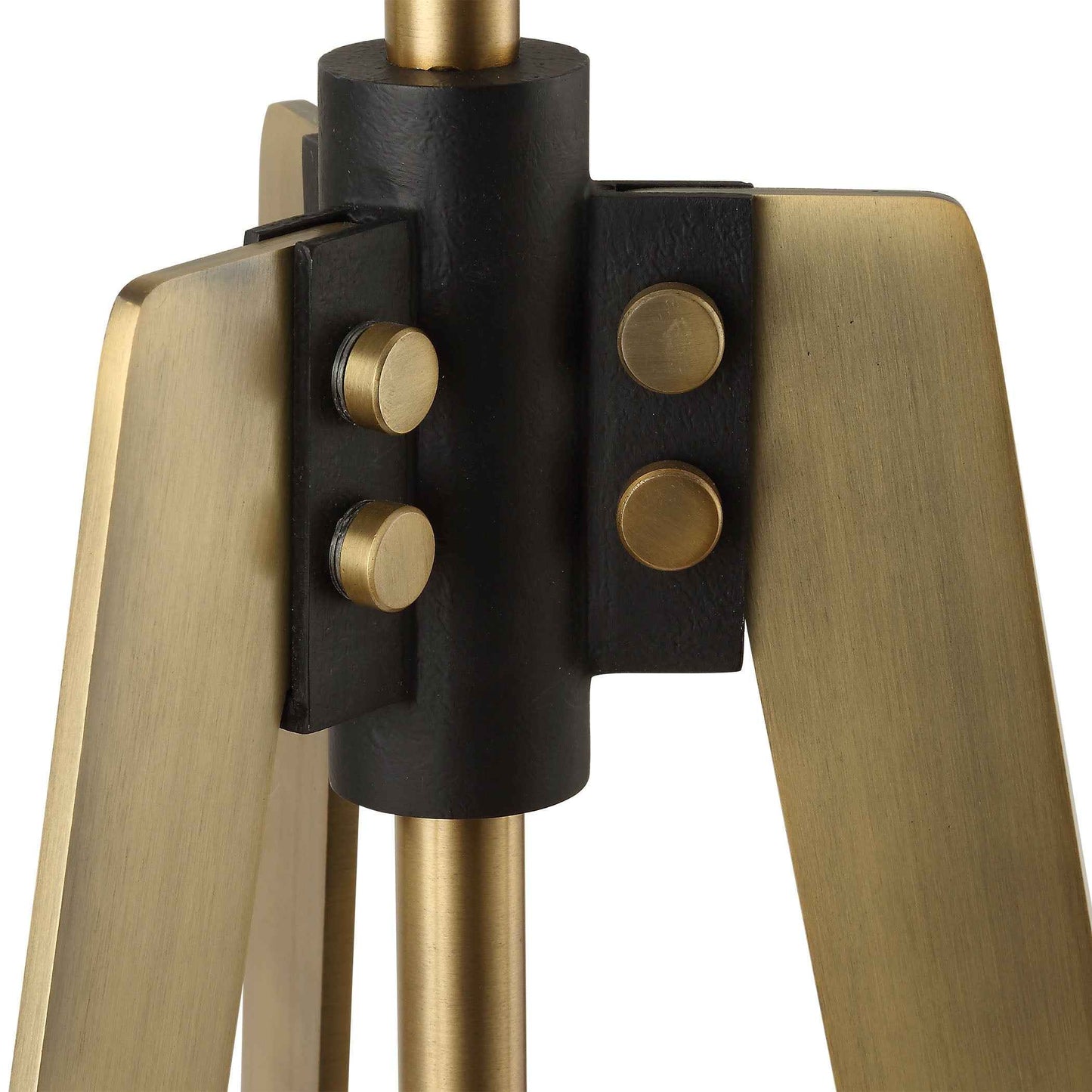 ANCHORAGE BRASS TRI-POD FLOOR LAMP