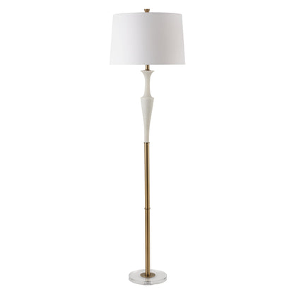 COLETTE WHITE STONE FLOOR LAMP