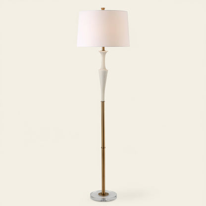 COLETTE WHITE STONE FLOOR LAMP