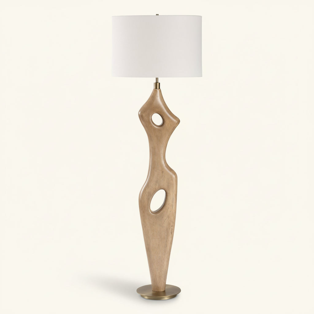 ALMYRA SOLID WOOD FLOOR LAMP