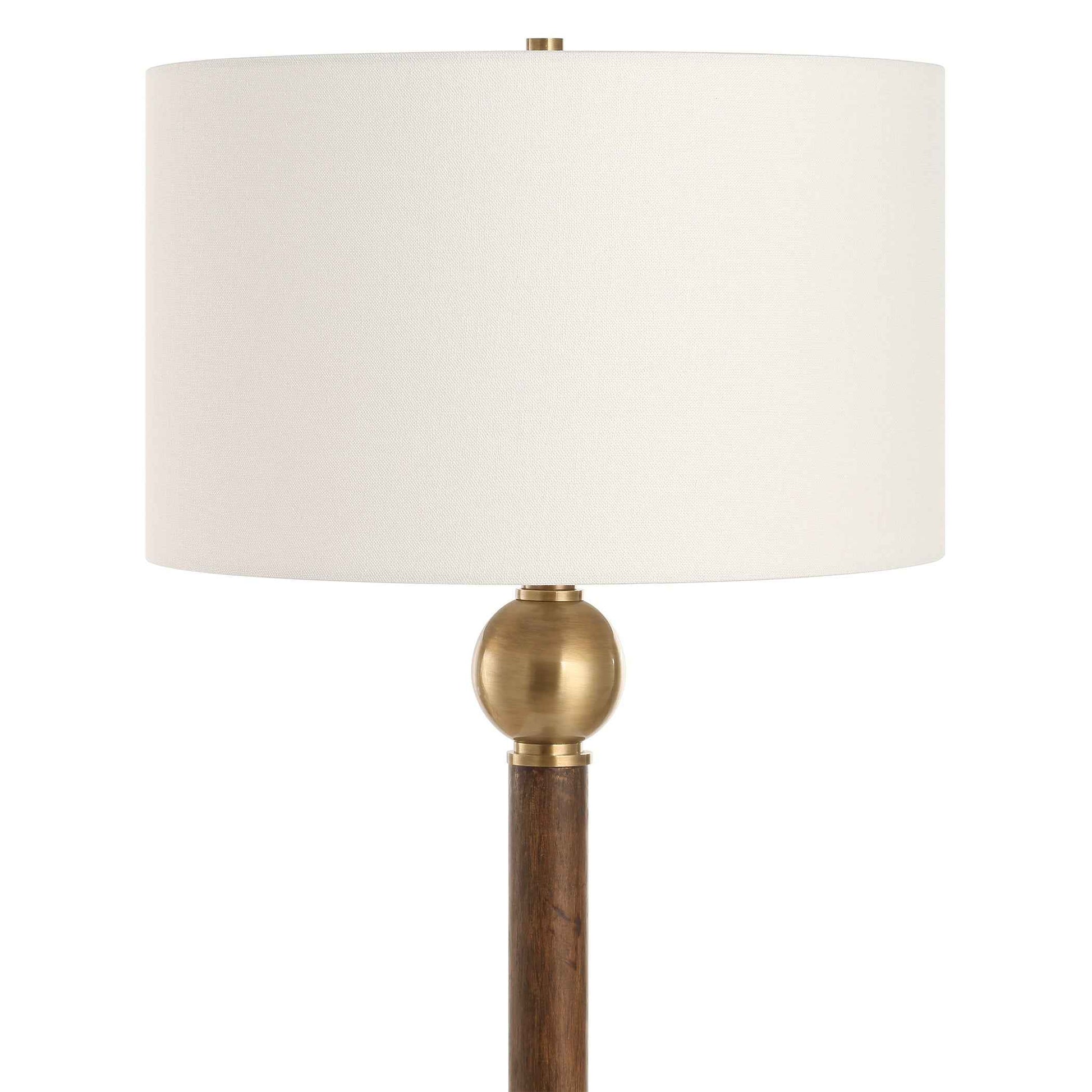 KEROS DARK OAK FLOOR LAMP
