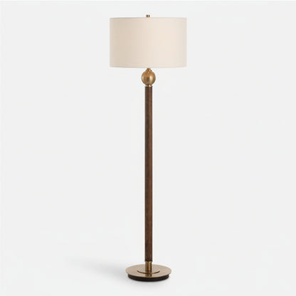 KEROS DARK OAK FLOOR LAMP
