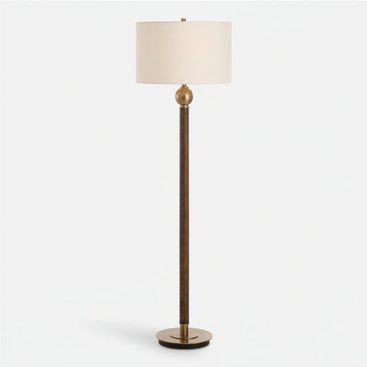 KEROS DARK OAK FLOOR LAMP