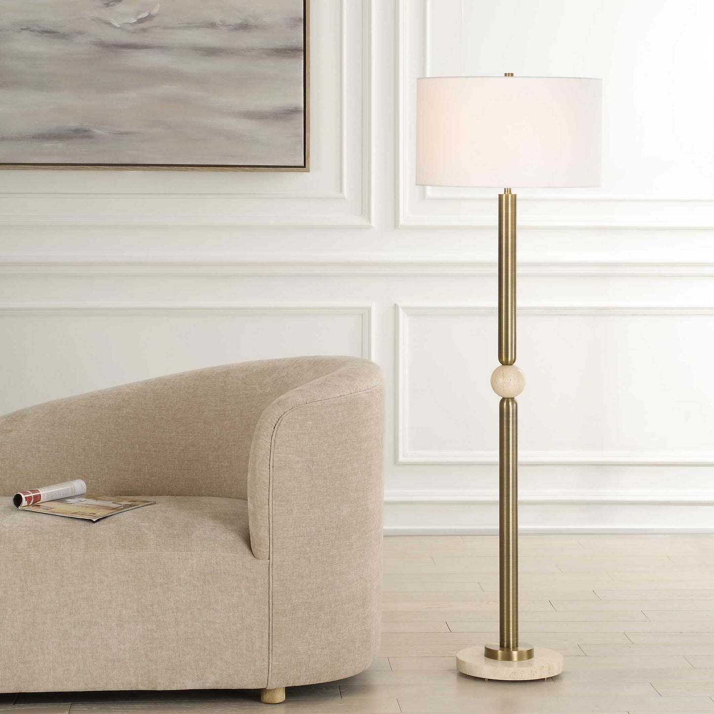 HUDSON GOLD FLOOR LAMP