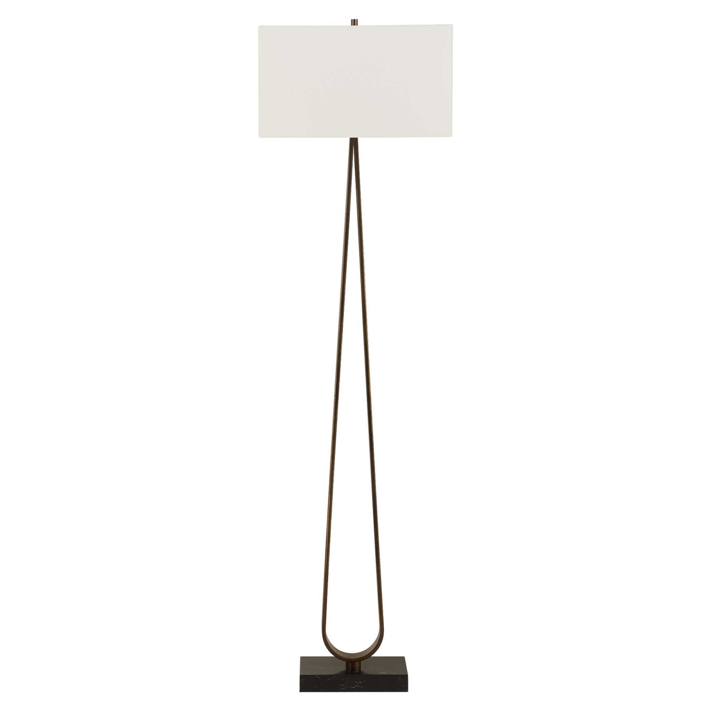 GALLOWAY MINIMALIST BRONZE FLOOR LAMP