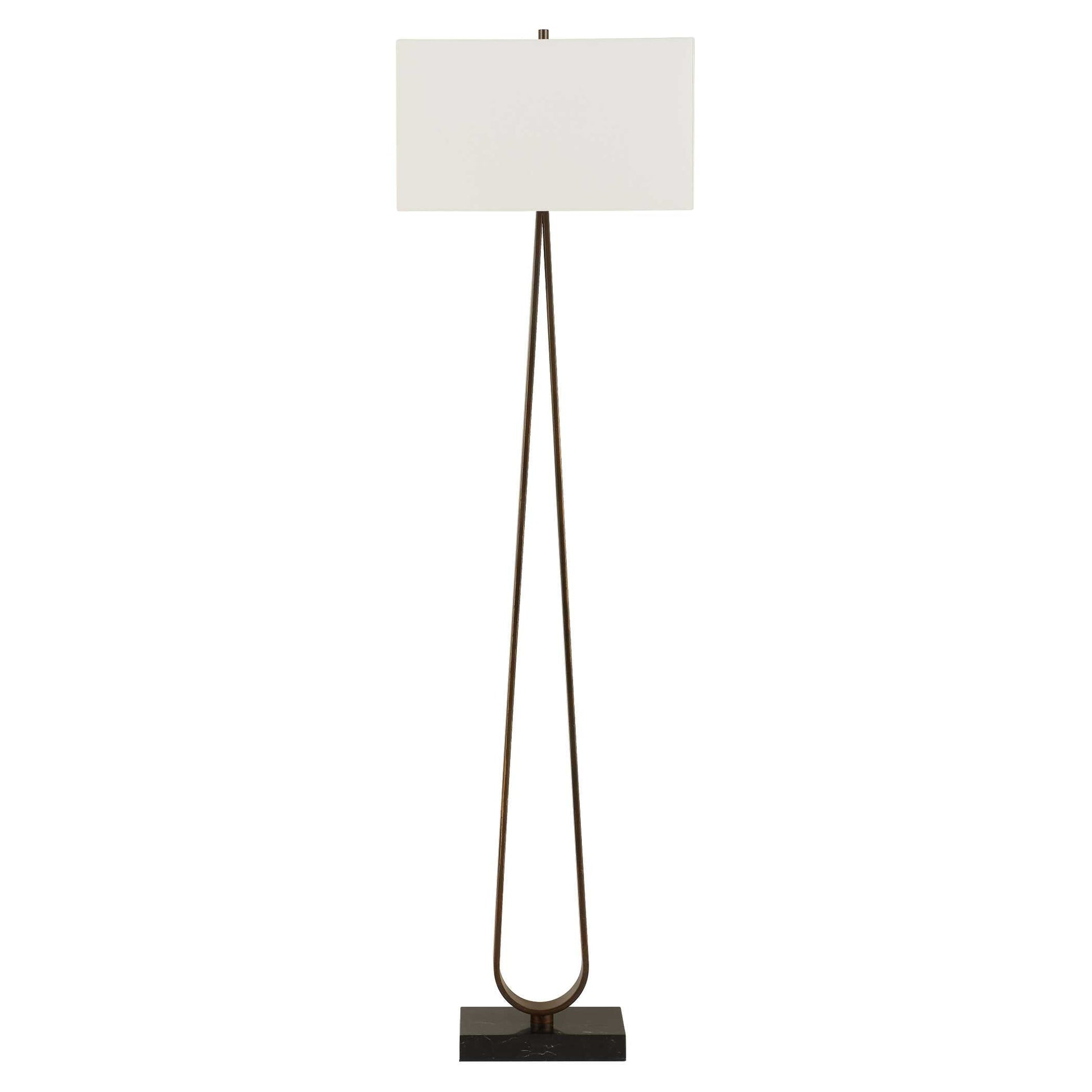 GALLOWAY MINIMALIST BRONZE FLOOR LAMP