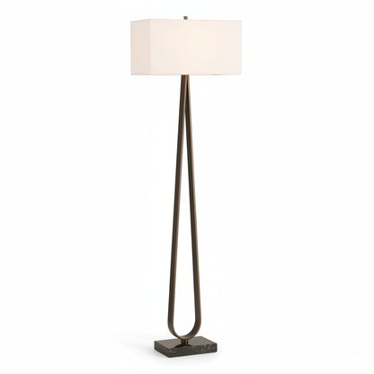 GALLOWAY MINIMALIST BRONZE FLOOR LAMP
