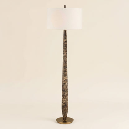 TYREE BROWN MARBLE FLOOR LAMP