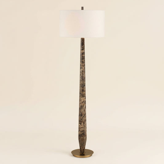 TYREE BROWN MARBLE FLOOR LAMP