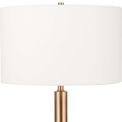 STOWE SATIN BLACK FLOOR LAMP