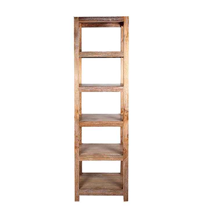 Brushed Teak Wood Etagere