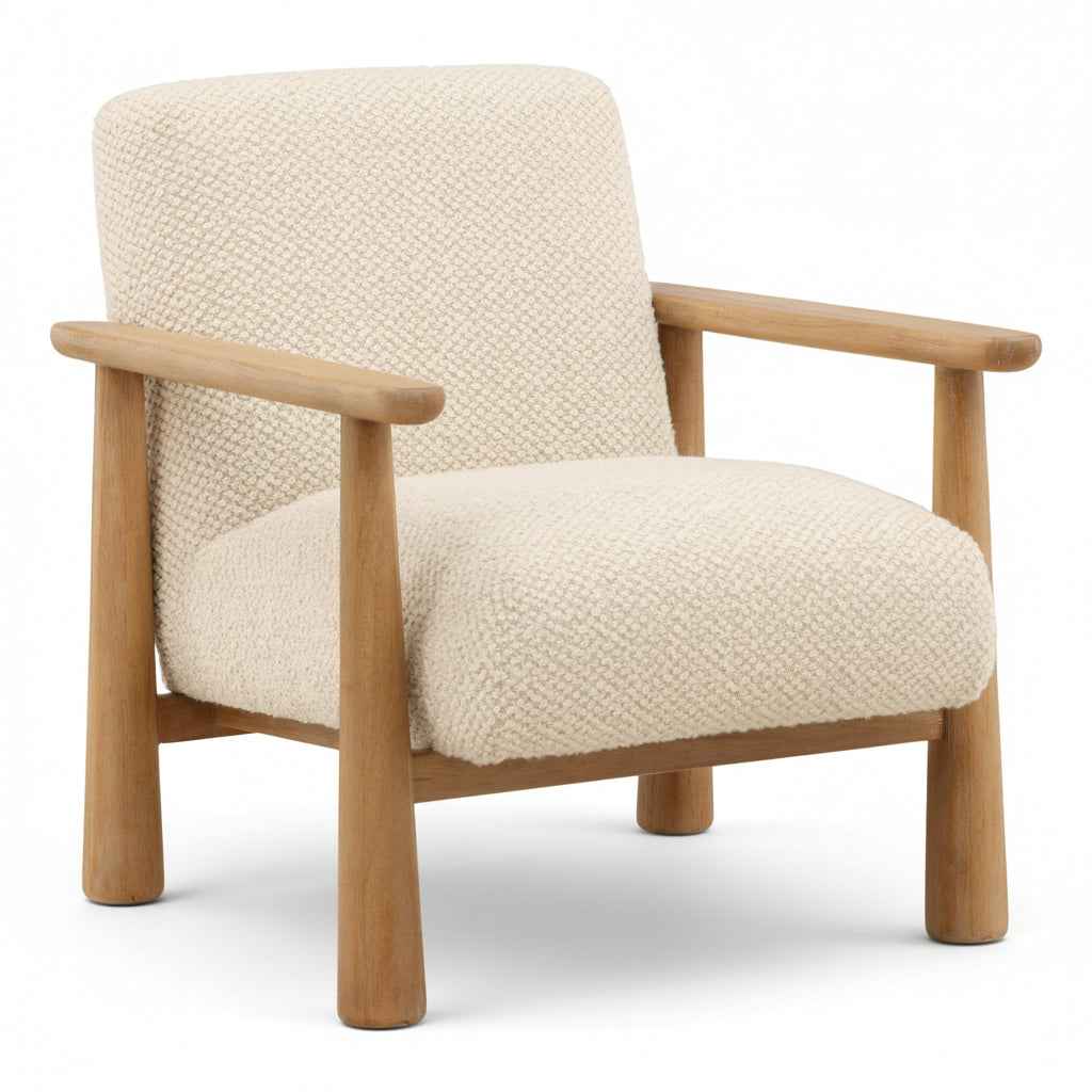 MADDY CREAM BOUCLE ARM CHAIR