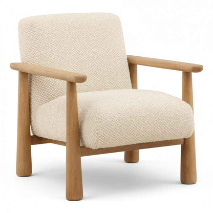 MADDY CREAM BOUCLE ARM CHAIR