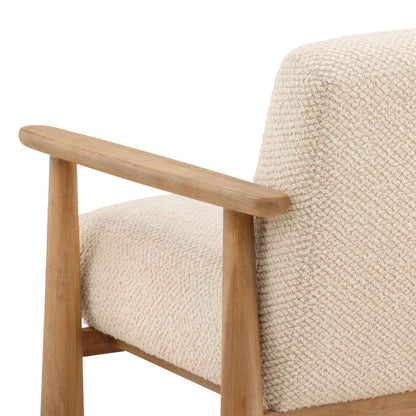 MADDY CREAM BOUCLE ARM CHAIR