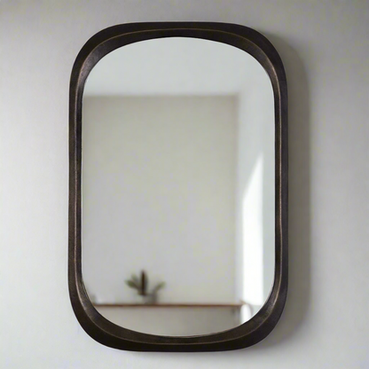 MALONE CAST BRONZE ALUMINUM MIRROR