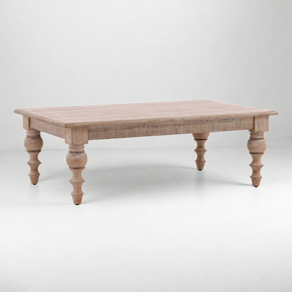 MARGO ANTIQUE TURNED LEG COFFEE TABLE