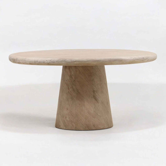 MARLEY 60"RD SANBLASTED NATURAL DINING TABLE