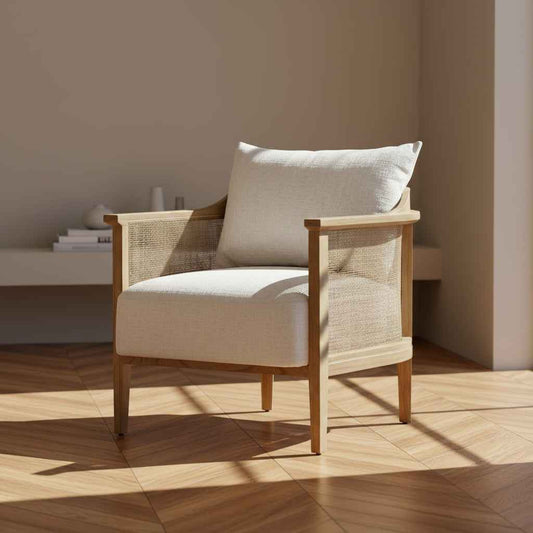 MIERA CANE PANELED ACCENT CHAIR