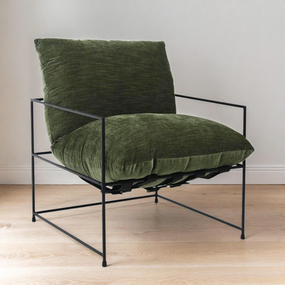 MIKEY CHAIR: FERN GREEN VELVET
